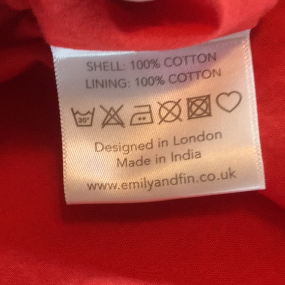 Emily & Fin red/orange palm tree, beach, sun print fit & flare swing dress 🏝☀️ - Picture 10 of 13